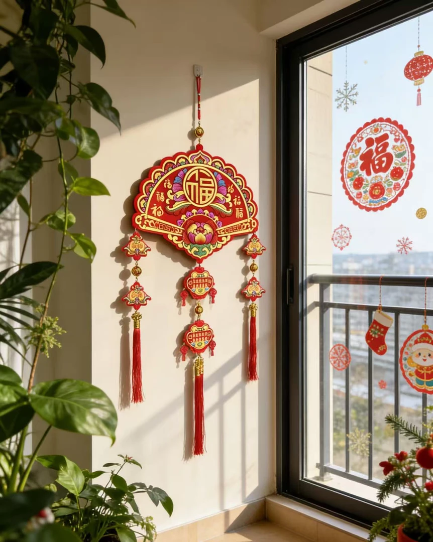 40#扇形挂件【1个】大礼包新年大礼包挂件装饰用品以直播间为准