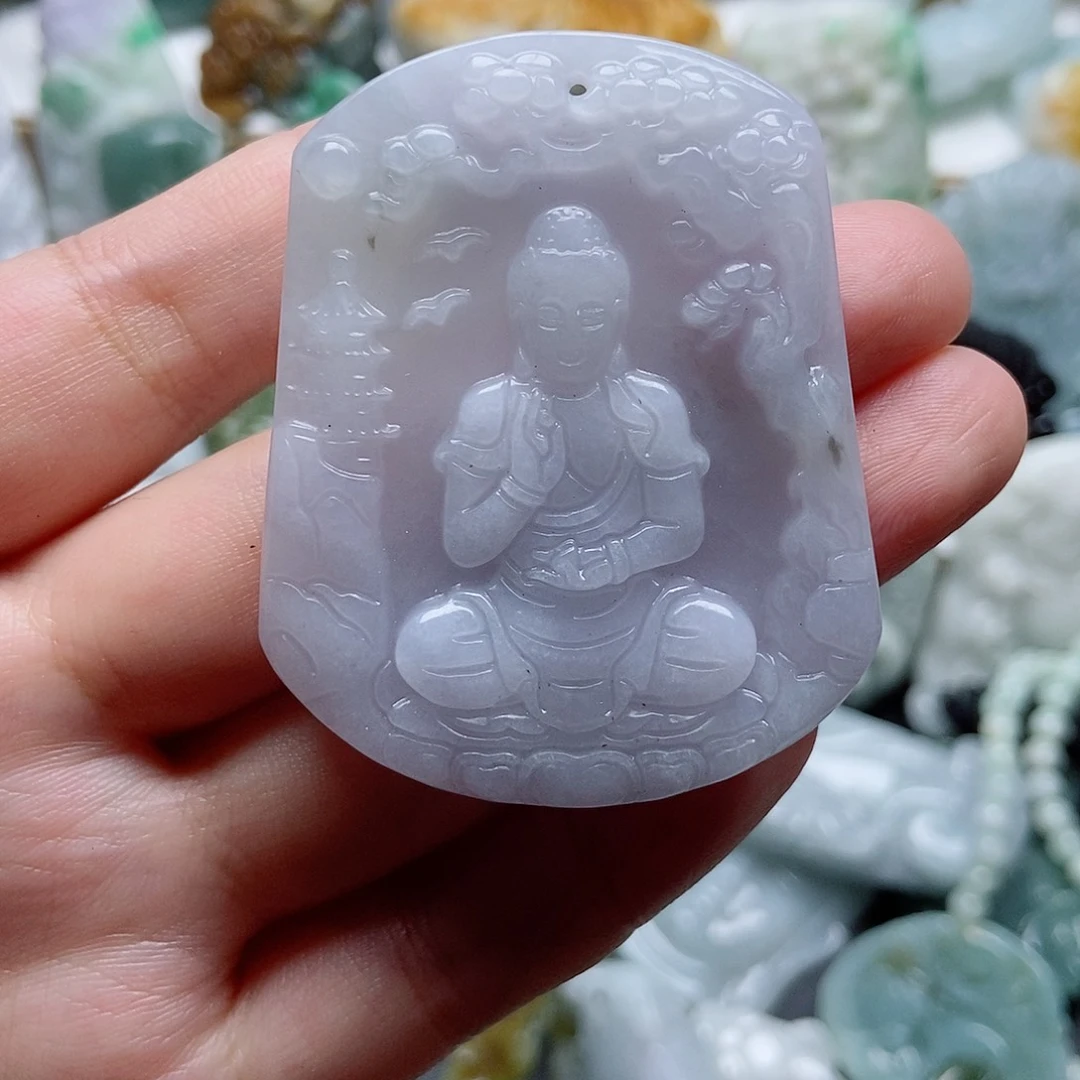 翡翠未镶嵌吊坠(不含链)1