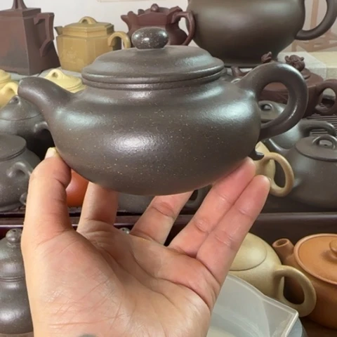 茶壶紫砂梨皮天青250c c