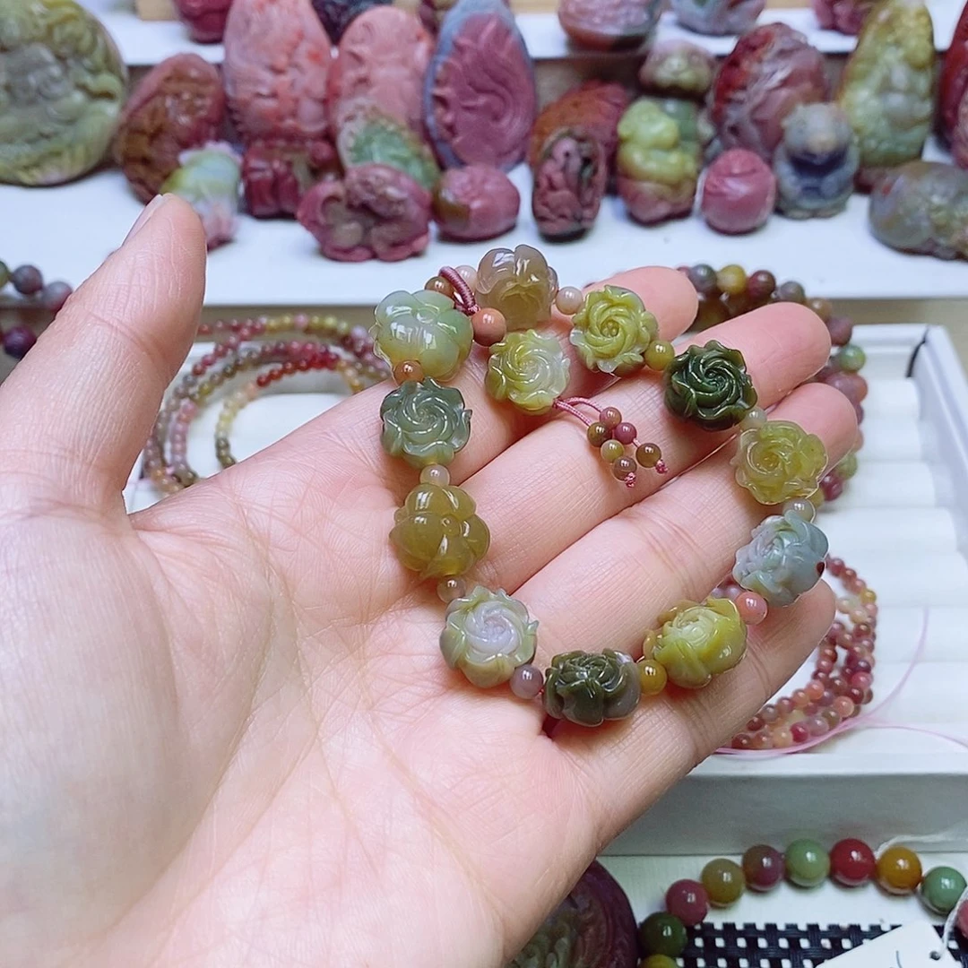 玛瑙/玉髓盐源玛瑙手链未镶嵌