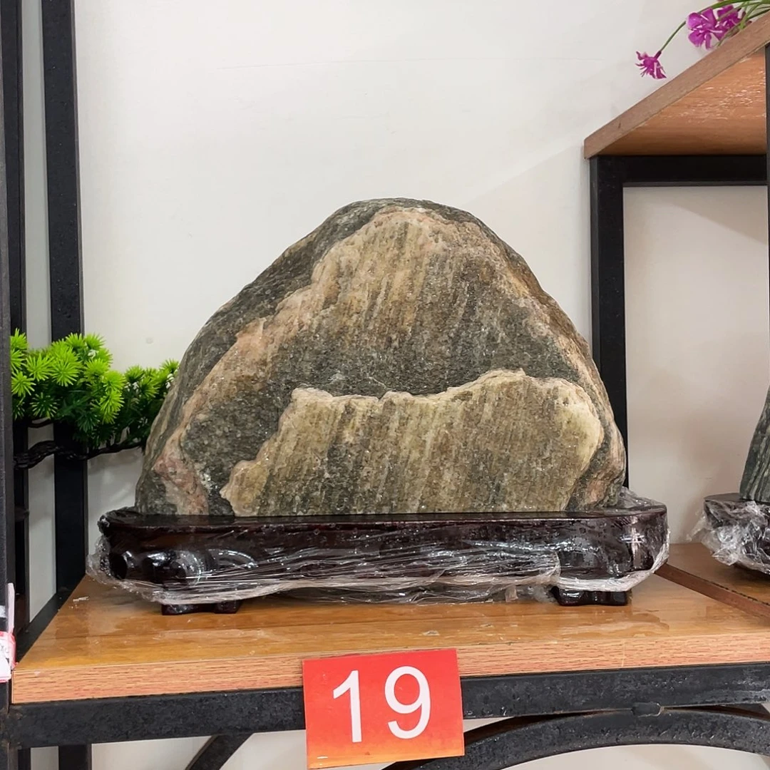 老***酒石材靠山石平安石摆件