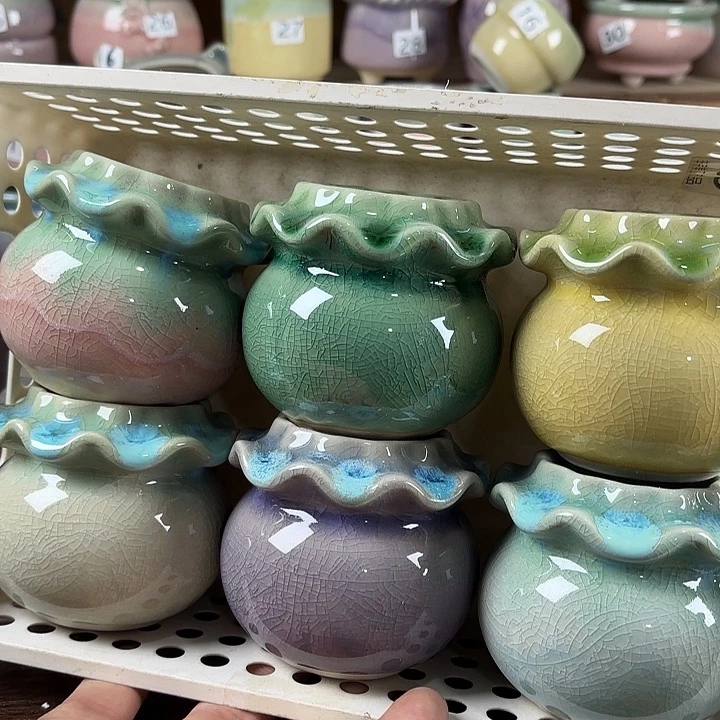 红陶量货/口高深浅搭配发7