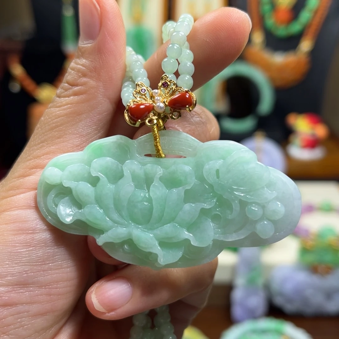 翡翠未镶嵌颈饰天然翡翠