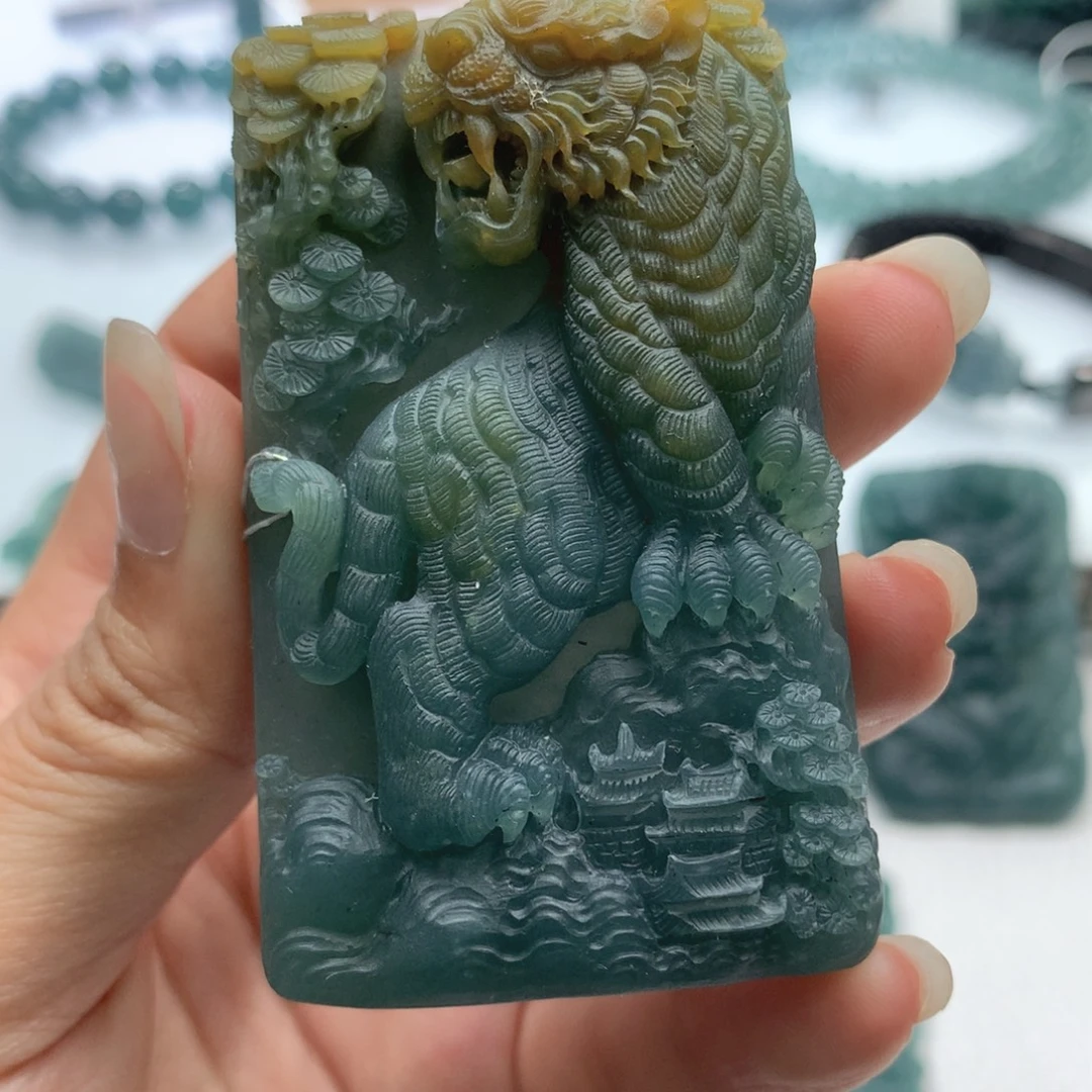 定制翡翠未镶嵌毛货不退不换