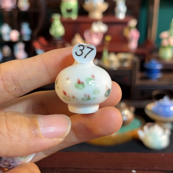 摆件微陶老王迷你花瓶