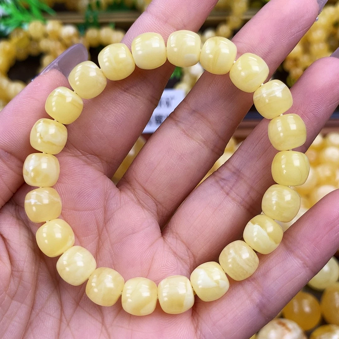 牛****未镶嵌琥珀珠宝奇石9.6