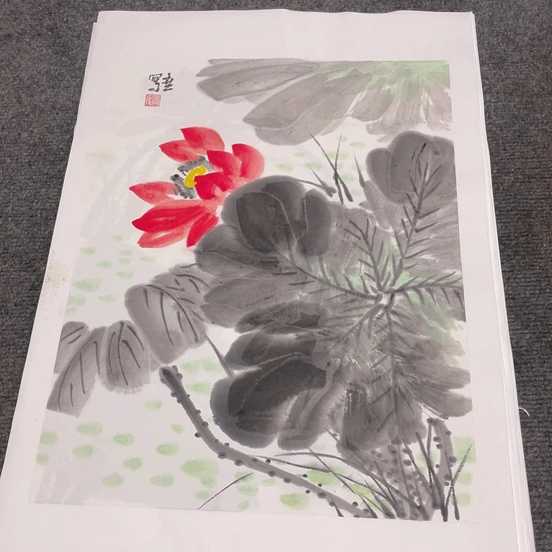 国画1.4平尺纯手绘国画作品