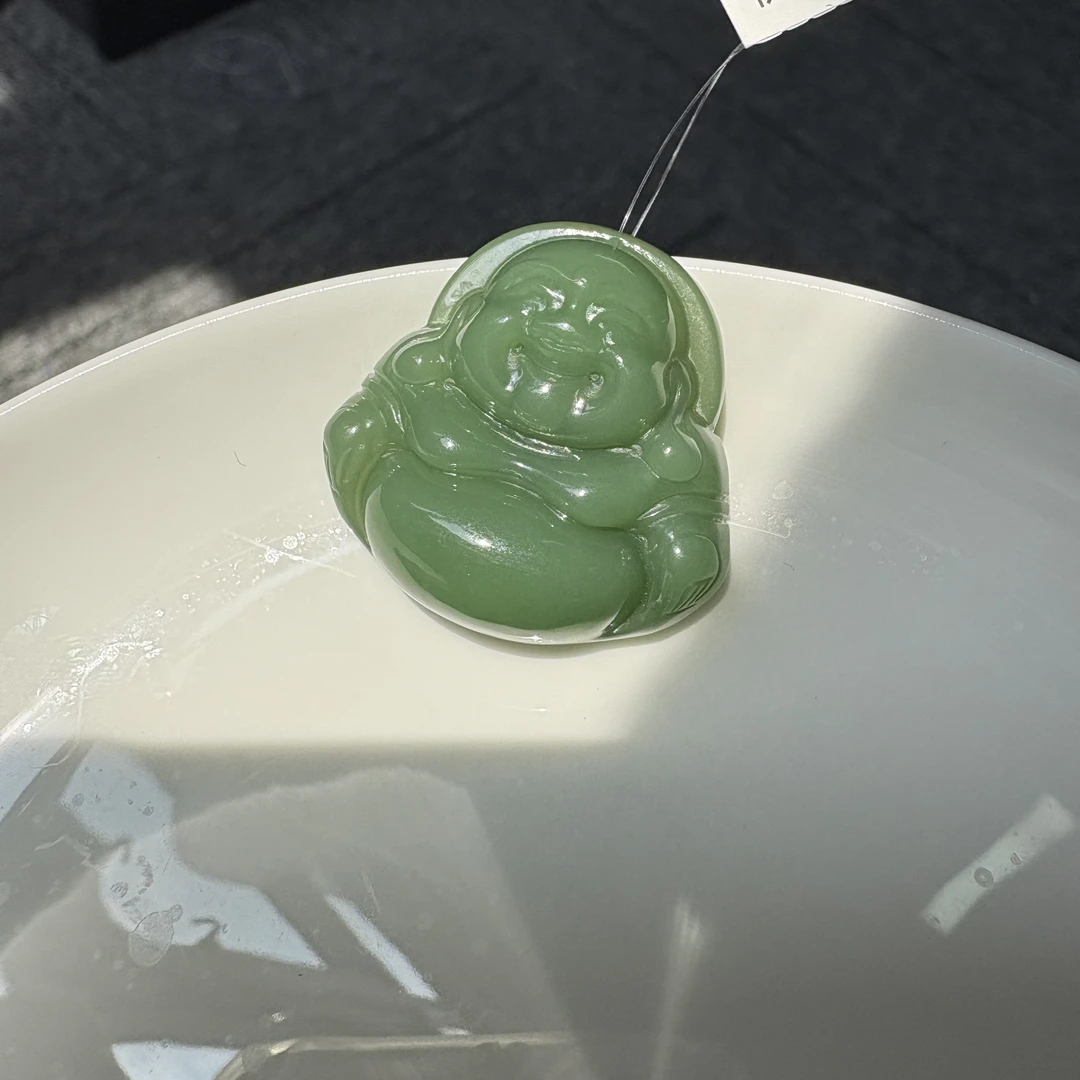 约30*8mm碧玉佛公吊坠