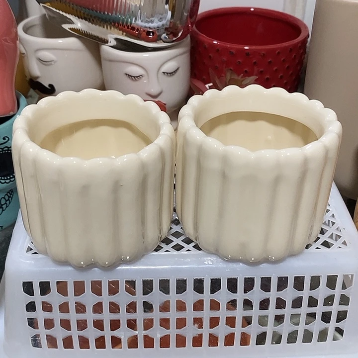 摆件陶盆有孔 微瑕介意勿拍