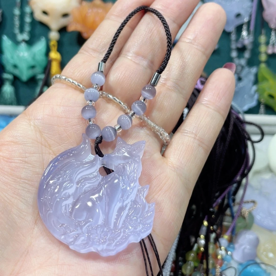 【闪购商品】未镶嵌岫玉颈饰青*染56猫眼