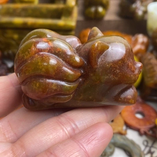 蛇纹石玉未镶嵌颈饰113