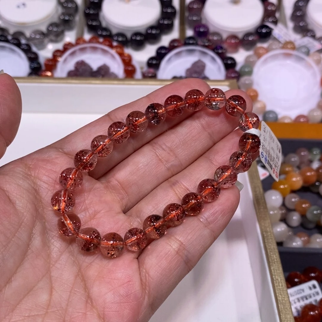 水晶手链未镶嵌金草莓芬达8+