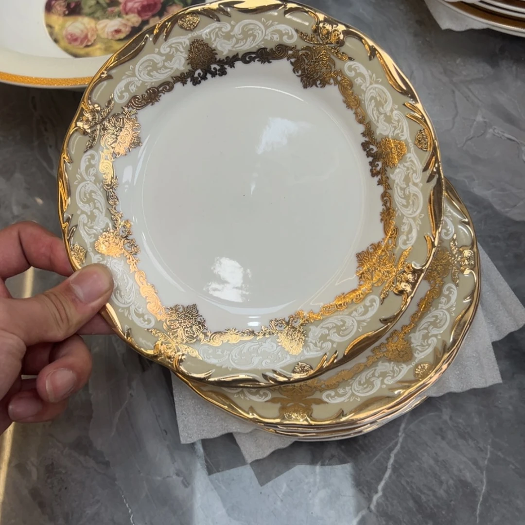 【闪购商品】瓷片茗***冰7.5寸平盘四个一单