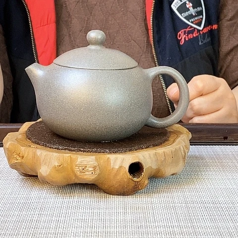 紫砂茶壶宜兴紫砂青灰段泥260c c