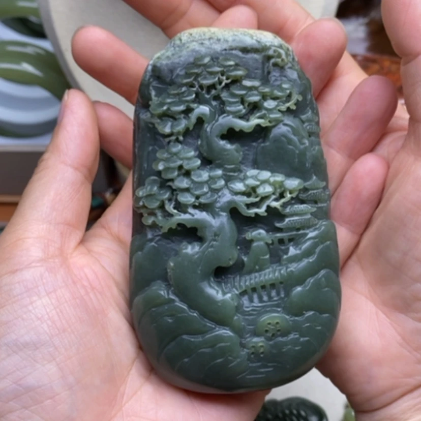 【闪购商品】和田玉未镶嵌把件弹**线