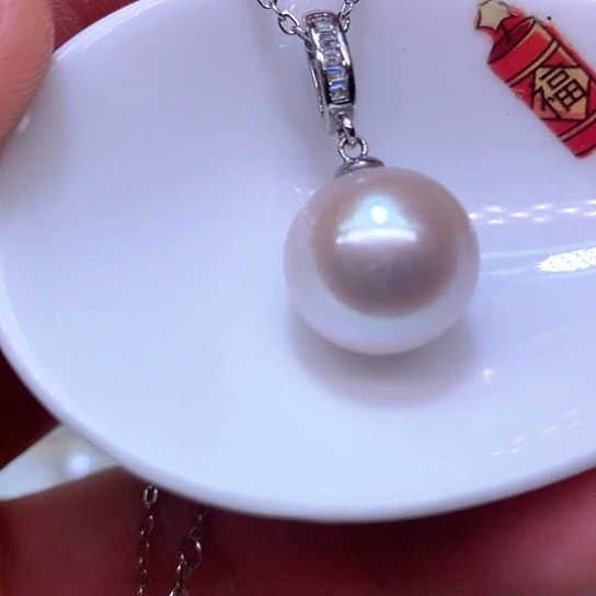 淡水珍珠耳饰银S925镶嵌