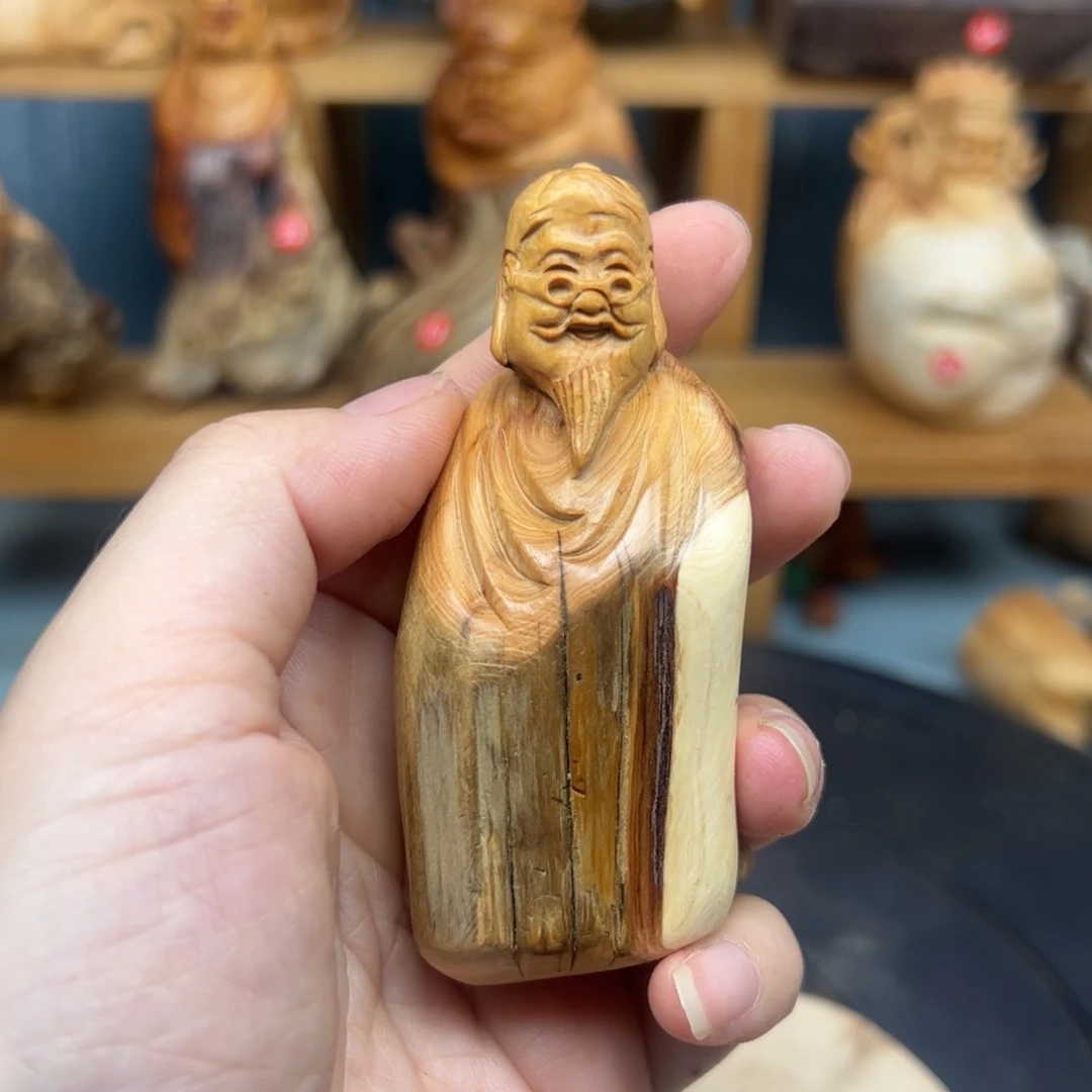 木崖柏木摆件手把件，