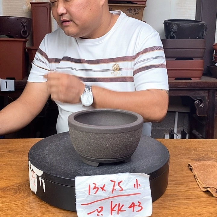 紫砂花盆货号一只KK43