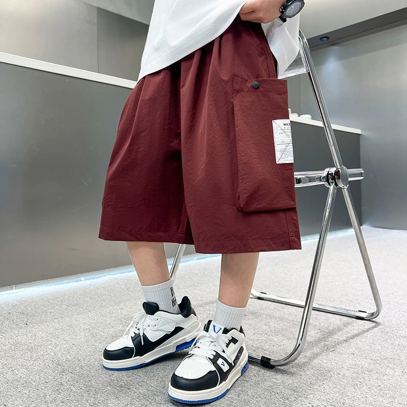 男童夏季工装短裤2025新款夏装薄款五分裤10岁儿童韩版裤子洋气12