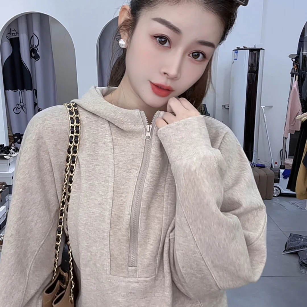 炫彩阁3171【秋款带帽拉链休闲卫衣】