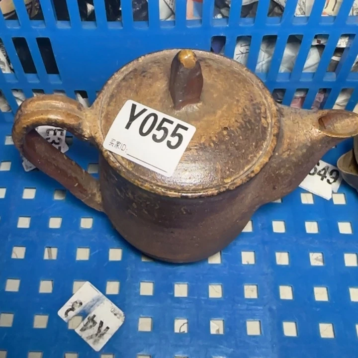 福***财备前烧作品备前烧作品有伤