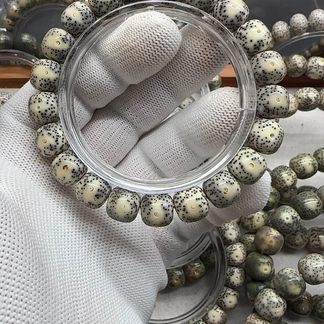 星月菩提手串卡11青花丹凤眼