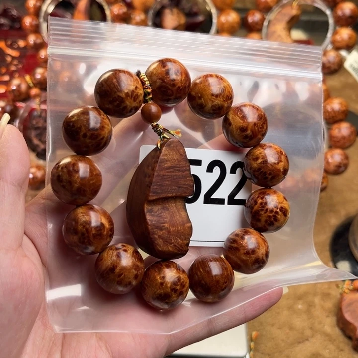 柏木（崖柏）手串/手链18金刚骨料