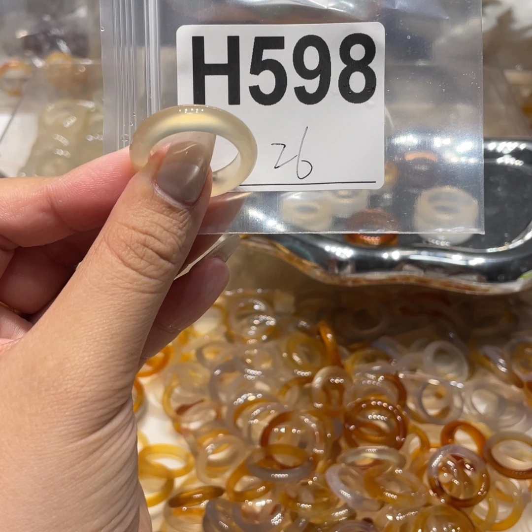 玛瑙/玉髓未镶嵌戒指598
