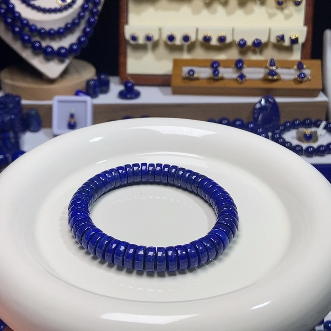 龠***䶒青金石未镶嵌精工药片 9mm