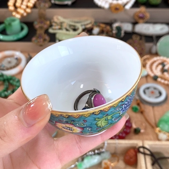 舒***师杯瓷器杯子漂亮漂亮