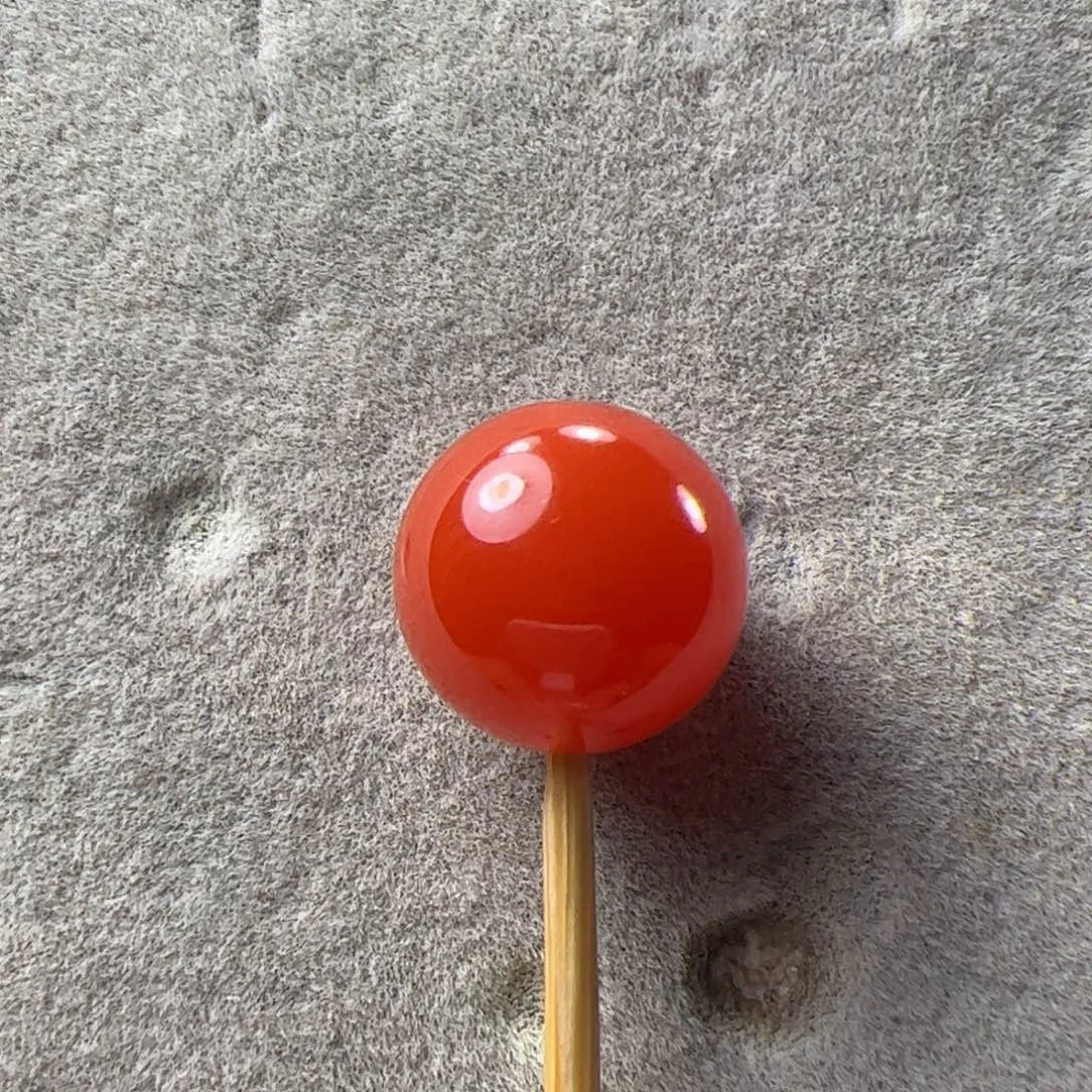宝***工南红玛瑙未镶嵌12.0圆珠