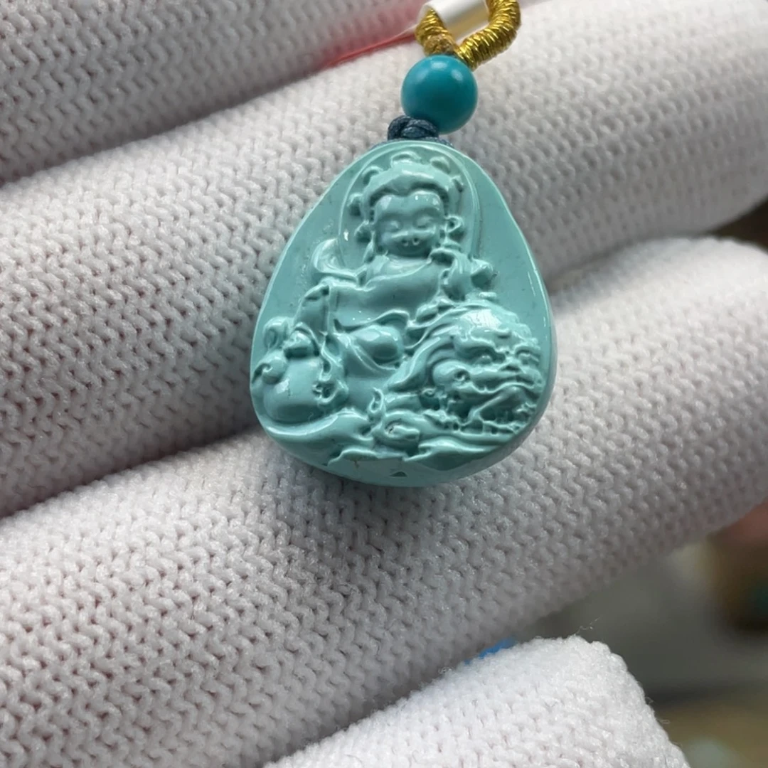 绿松石未镶嵌挂件