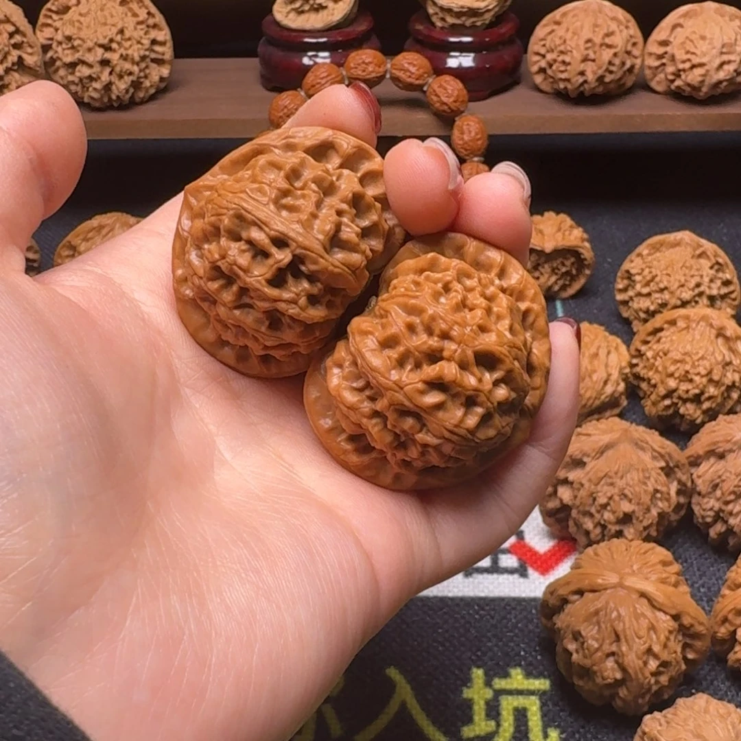 文玩核桃吊坠碎*43宫灯