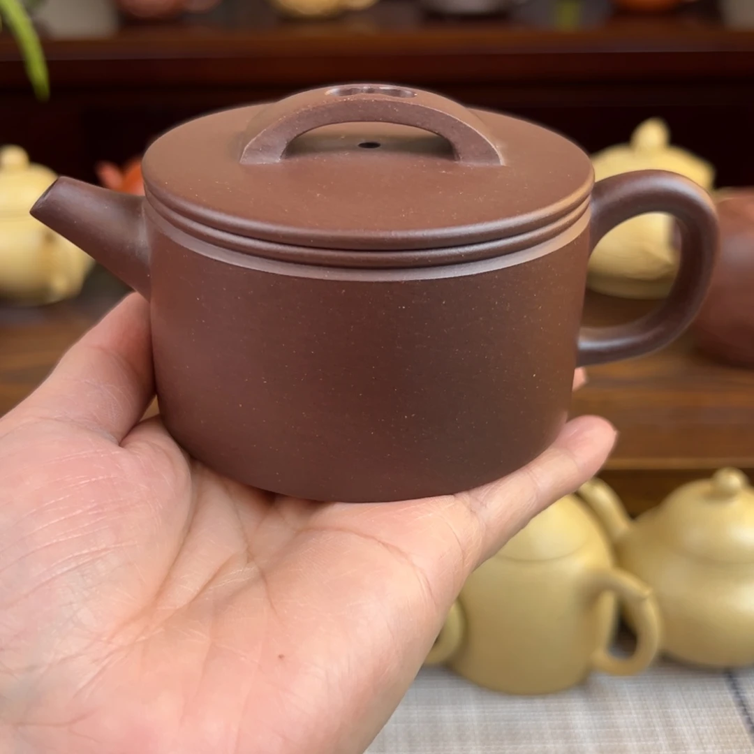 l***t紫砂茶壶紫泥汉瓦全手200cc
