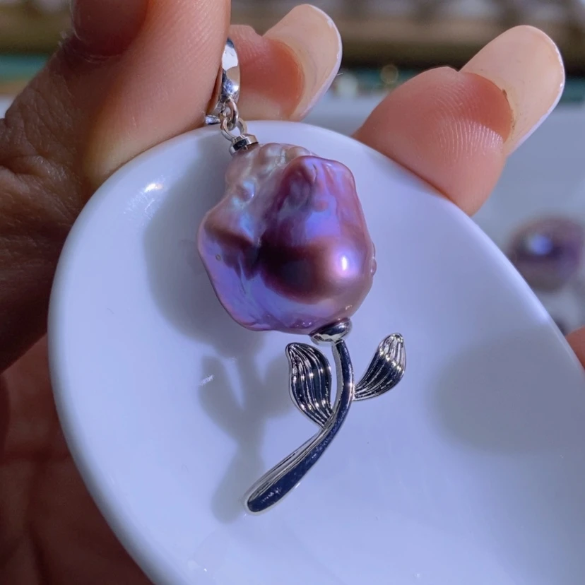 【闪购商品】淡水珍珠天然珍珠（微瑕）合金