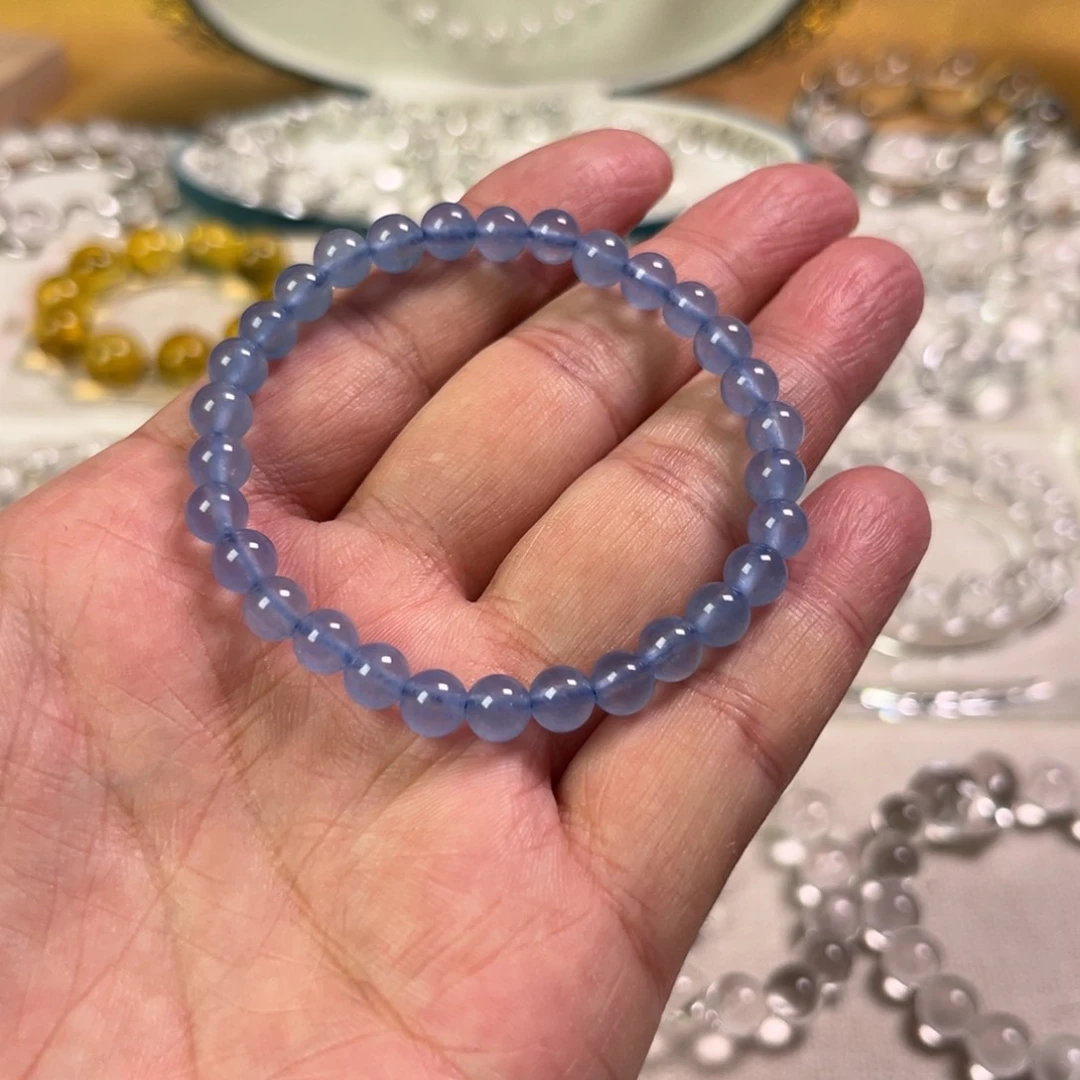 【闪购商品】水晶手链未镶嵌6海蓝宝