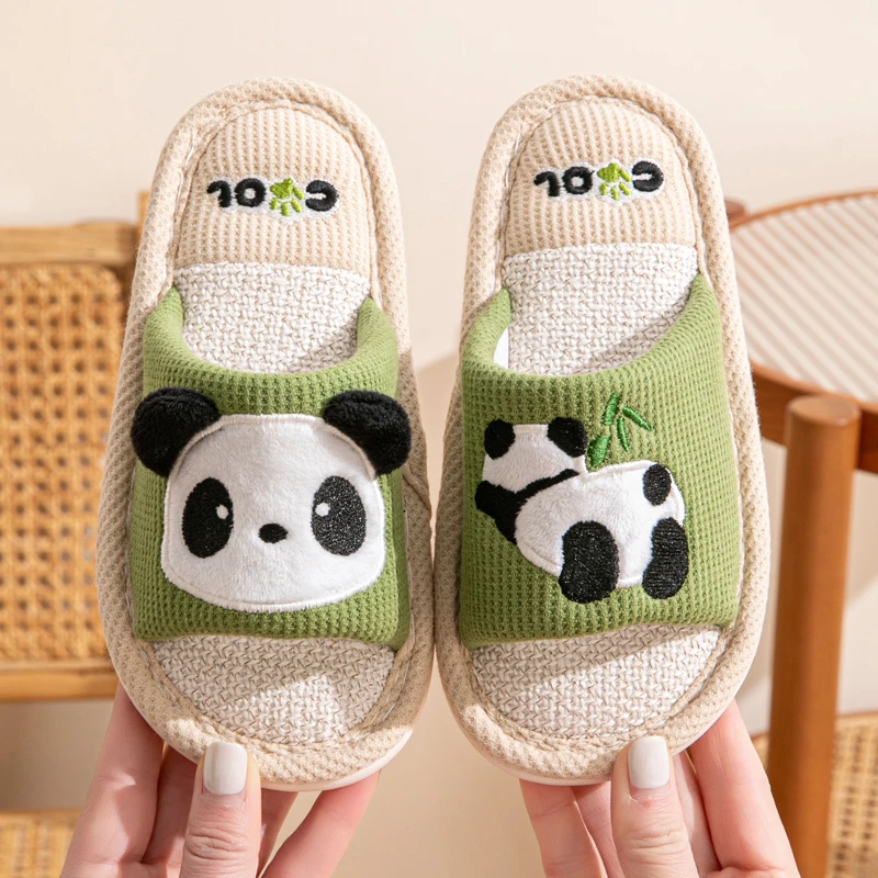 2025新款儿童亚麻拖鞋男童女童春秋季中大童防滑软底宝宝棉麻拖鞋