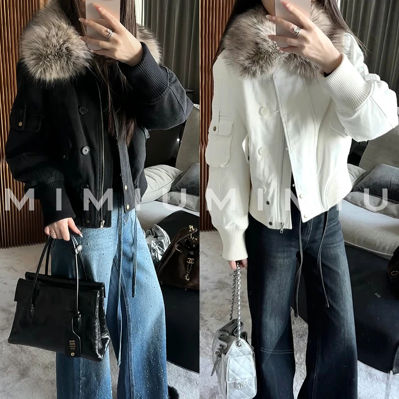 【mimius】U 可溯源三星安心羽绒 大毛领夹克羽绒服 G11095