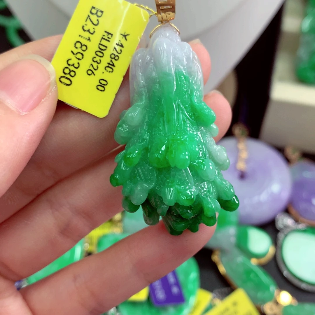 翡翠未镶嵌吊坠(不含链)