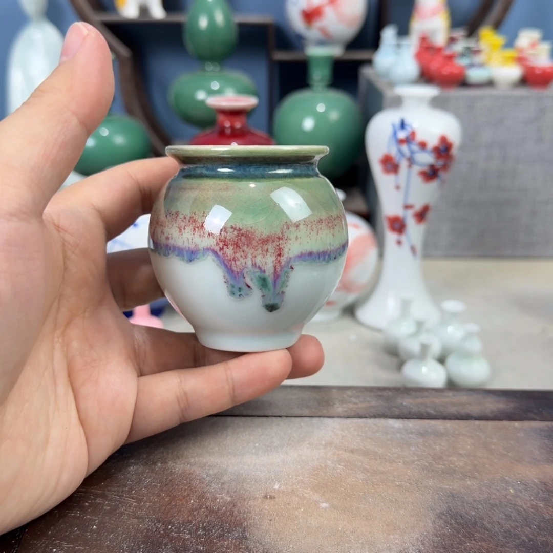 陶瓷手工小花器摆件