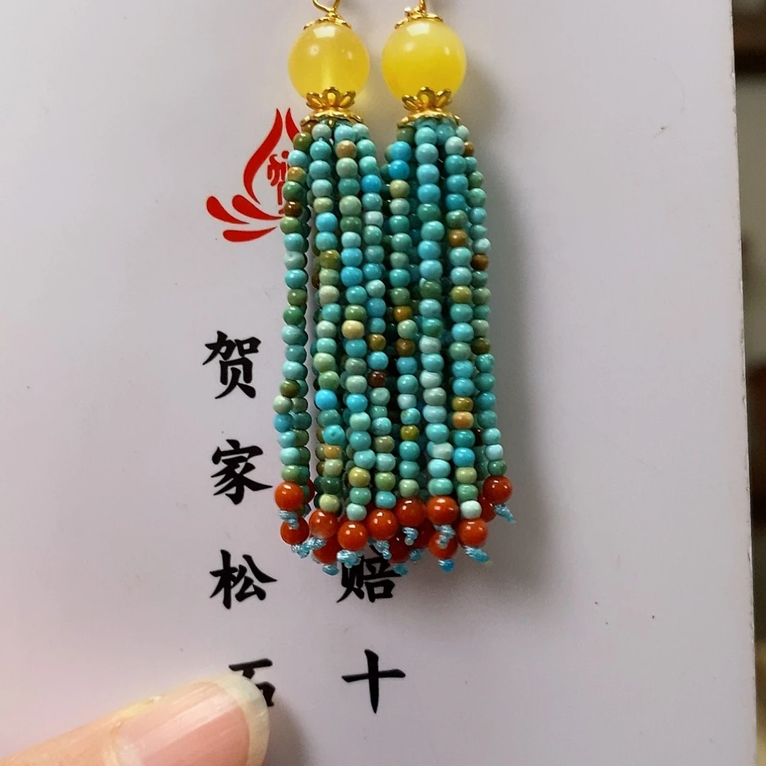 绿松石珠宝奇石银S925镶嵌