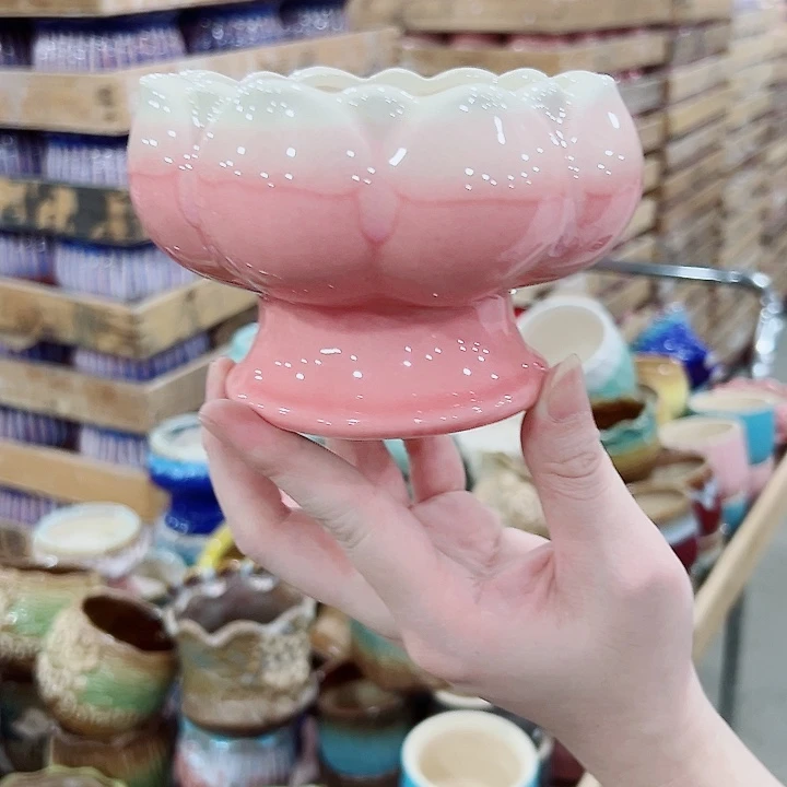 有孔，满10元发货多肉陶瓷花盆