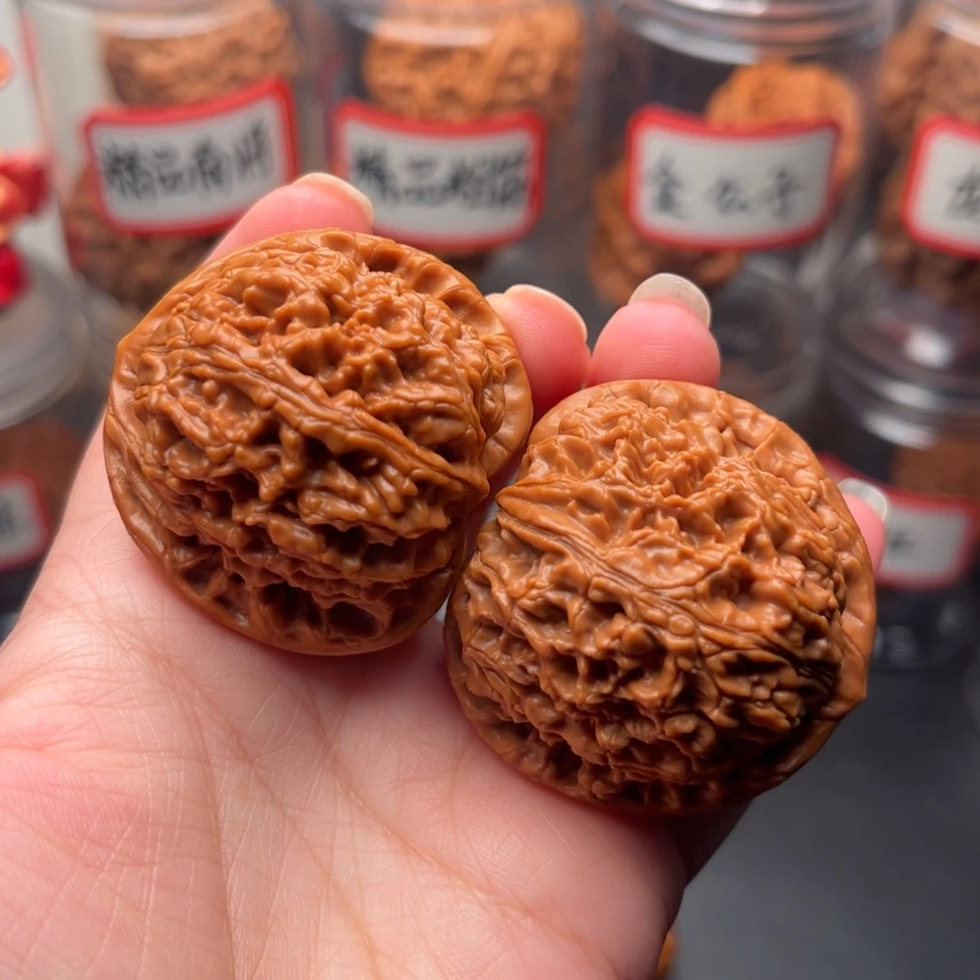 把件文玩核桃43老树水龙纹