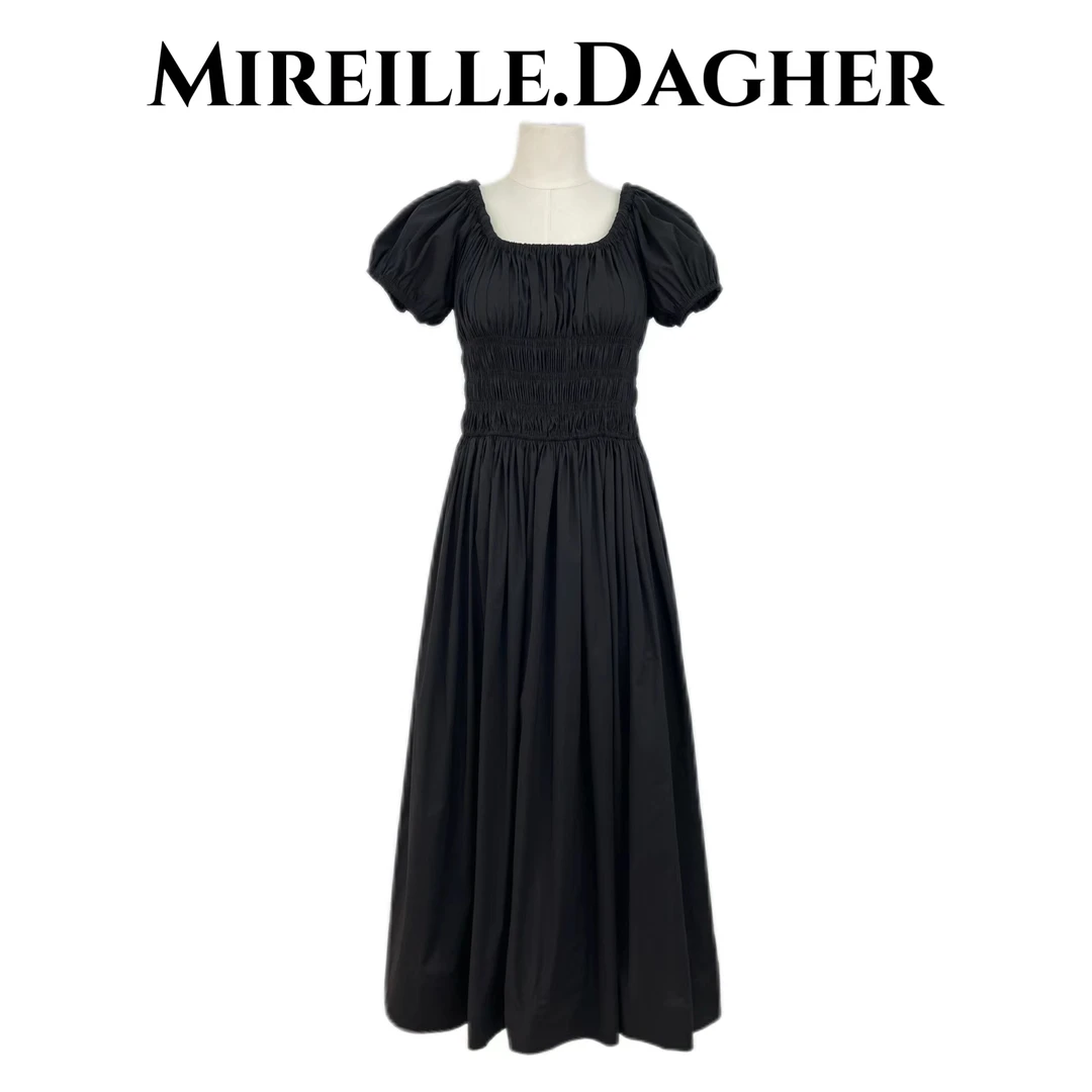 米莱Jiaer/时尚法式圆领休闲显瘦气质长裤连衣裙25023