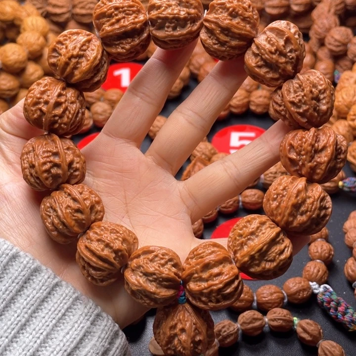 文玩核桃吊坠粗筋火焰