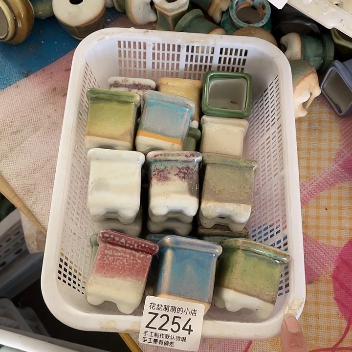 紫砂花盆254微瑕品口径3厘米左右的口不方