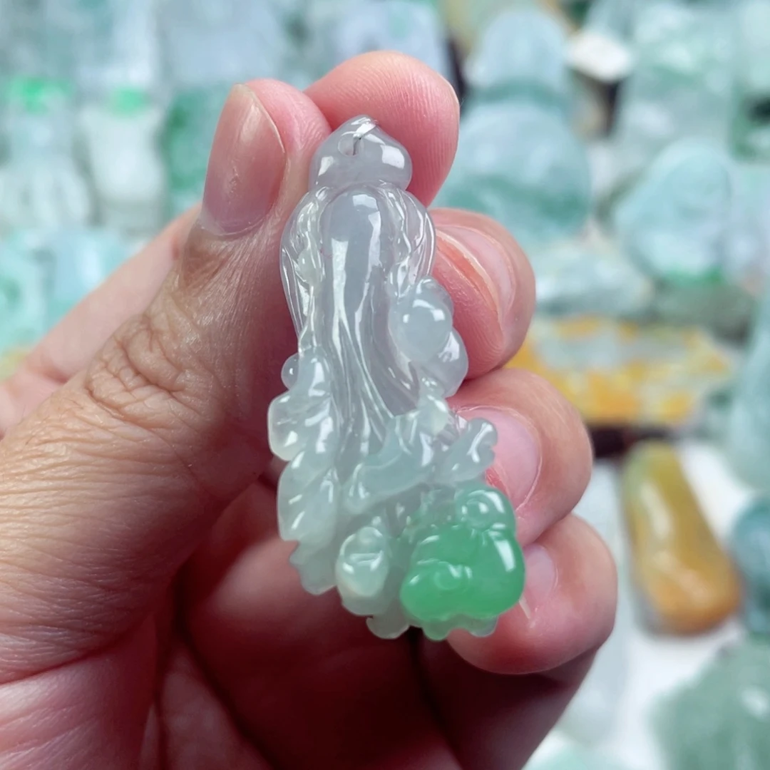 翡翠未镶嵌吊坠(不含链)