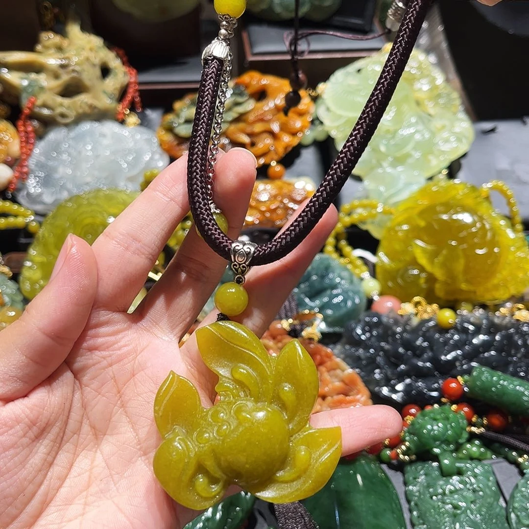 未镶嵌岫玉毛衣链