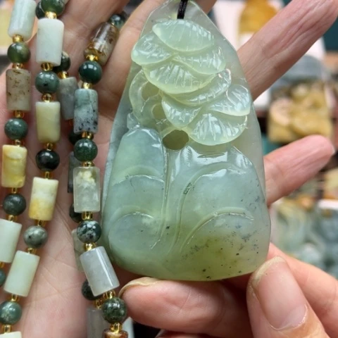 岫玉挂件未镶嵌挂件