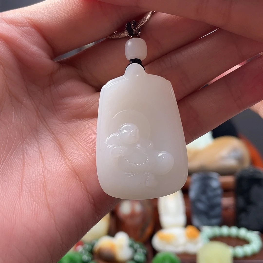 和田玉未镶嵌挂件